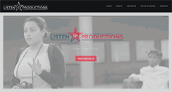 Desktop Screenshot of listenproductions.com